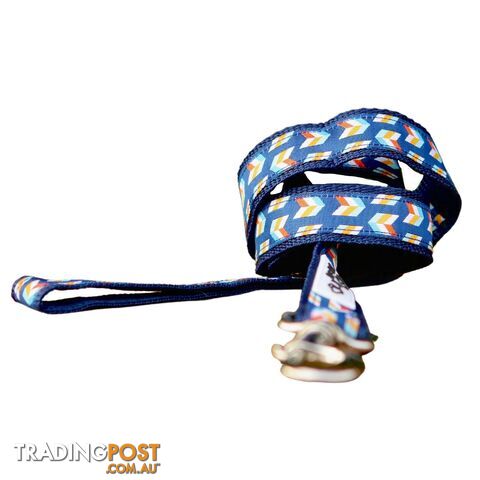 Herringbone Dog Lead / Leash - Hand Made by The Bark Side - TBSLDHERDPNK201.5