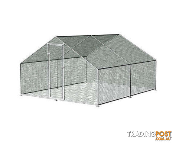 i.Pet Chicken Coop Cage Rabbit Run Hutch Large Walk In Hen House with Cover - PET-CHICK-CAGE-B-3X6