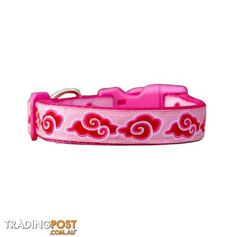 Cloud Dog Collar - Hand Made by The Bark Side - TBSCLDLGEPNK - photo 2 of 15