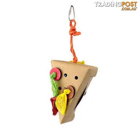 BIRD TOY DESTRUCTIVE - SHREDZ PIZZA PULLER - BAINBRIDGE - BB-A8484