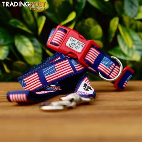 American Flag Dog Lead / Leash - Hand Made by The Bark Side - TBSLDAMF251.5 - photo 3 of 3