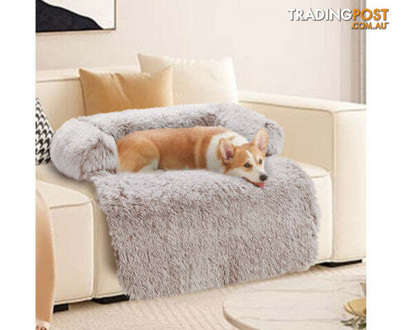 Pet Sofa Bed Dog Cover - Calming Sofa Protector Cushion/Plush Mat - V360-PTPC0003-GC-XL