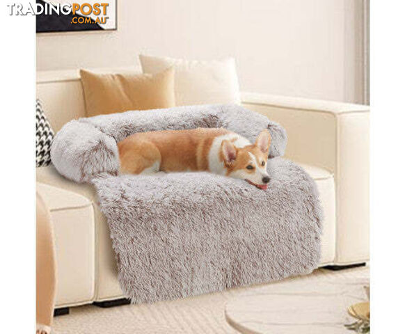 Pet Sofa Bed Dog Cover - Calming Sofa Protector Cushion/Plush Mat - V360-PTPC0003-GC-XL