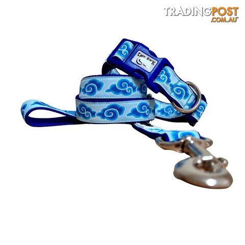 Cloud Dog Lead - Leash - Hand Made by The Bark Side - TBSLDCLDYEL201.8 - photo 4 of 6