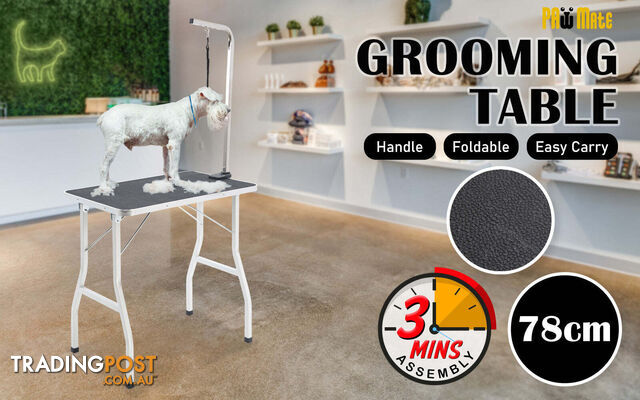 Pet Dog Cat Grooming Salon Table 78cm BLACK - V274-PET-PGT101-BK