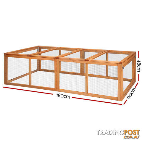 i.Pet Chicken Coop Rabbit Hutch 180cm Extra Large Wooden Chicken House Run XL Hen Cage - PET-GT-RR-4 - photo 2 of 8