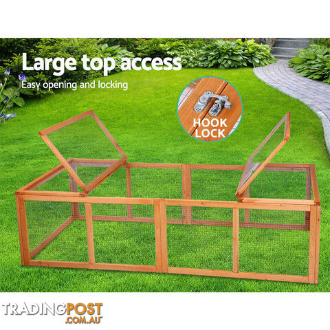 i.Pet Chicken Coop Rabbit Hutch 180cm Extra Large Wooden Chicken House Run XL Hen Cage - PET-GT-RR-4 - photo 4 of 8