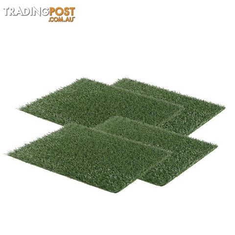4 Grass Mat 63.5cm x 38cm for Pet Dog Potty Tray Training Toilet -...