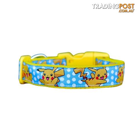 Pikachu Dog Collar / Pokemon - Hand Made by The Bark Side - TBSPIKM