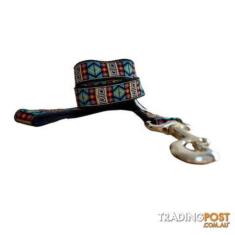 Tribal Dog Lead / Leash - Hand Made by The Bark Side - TBSLDTRIRED251.2
