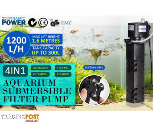 Dynamic Power Aquarium Submersible Filter Pond Pump - V274-AQ-JP025F-35