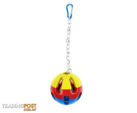 YES4PETS 6 x Large Hanging Ball for Parrot, Parakeet, Canary or Budgie - V278-6-X-63571-BIRD-TOY