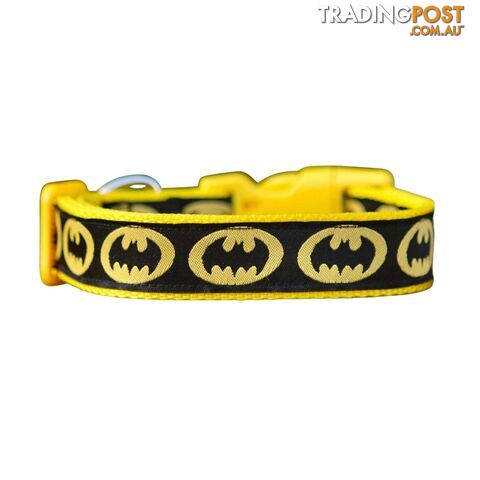 Batman Dog Collar - Hand Made by The Bark Side - TBSBATLGE