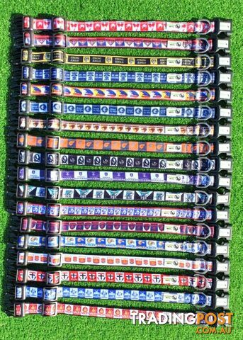 AFL Dog Collars, Footy - Aussie Rules - Moondidley Pets - MDPCOLAFLMWB