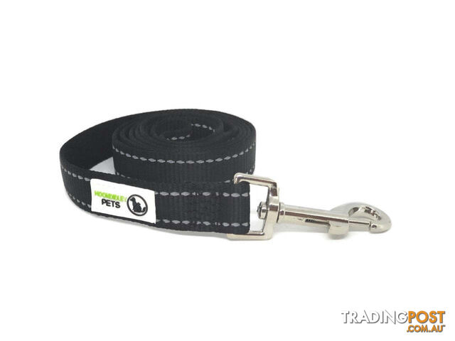 2m Nylon w/Reflective Stitching Dog Lead - Moondidley Pets - MDPLDREFPUR252