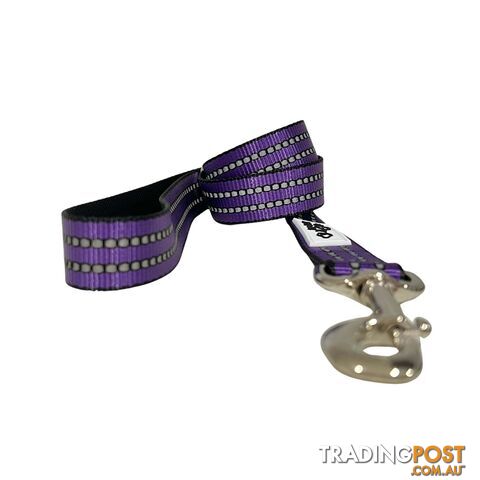 Reflective Dog Lead / Leash - Hand Made by The Bark Side - TBSLDREFPUR251.2 - photo 3 of 10