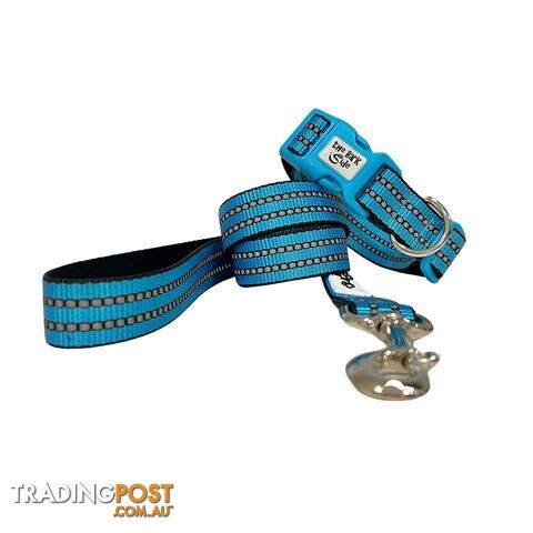 Reflective Dog Lead / Leash - Hand Made by The Bark Side - TBSLDREFPUR251.2 - photo 5 of 10