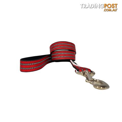 Reflective Dog Lead / Leash - Hand Made by The Bark Side - TBSLDREFPUR251.2 - photo 4 of 10
