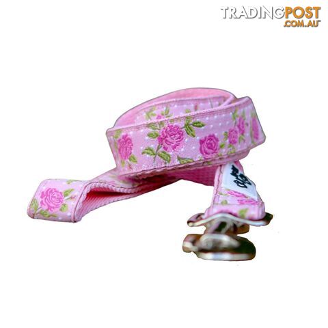 Rose Dog Lead / Dog Leash - Hand Made by The Bark Side - TBSLDROSPNK201.8