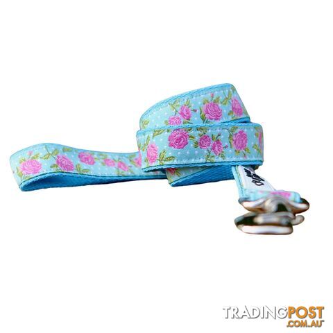 Rose Dog Lead / Dog Leash - Hand Made by The Bark Side - TBSLDROSPNK251.2 - photo 2 of 4
