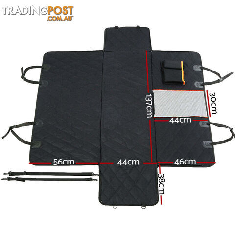 i.Pet Pet Car Seat Cover Dog Hammock Protector Back Waterproof Belt Non Slip Mat - PET-COVER-137X147-BK - photo 2 of 9