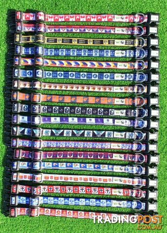 AFL Dog Collars, Footy - Aussie Rules - Moondidley Pets - MDPCOLAFLMPAP