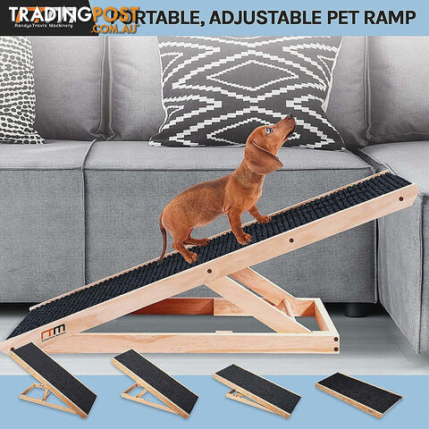 Dog Ramp Pet Ramp Adjustable Heights Portable - V63-827691