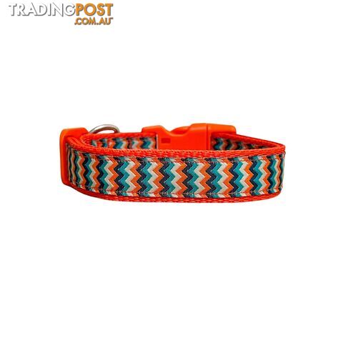 Chevron Dog Collar - Hand Made by The Bark Side - TBSCHESMLOTO - photo 4 of 15