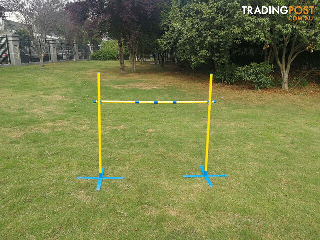 YES4PETS Portable Dog Puppy Training Practice Jump Agility Post -...