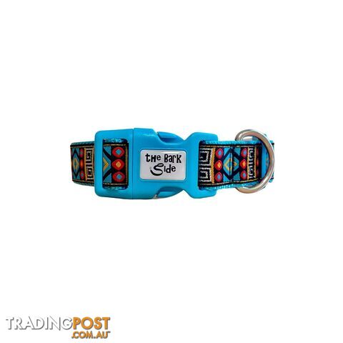 Tribal Dog Collar - Hand Made by The Bark Side - TBSTRILGEBLU - photo 2 of 17