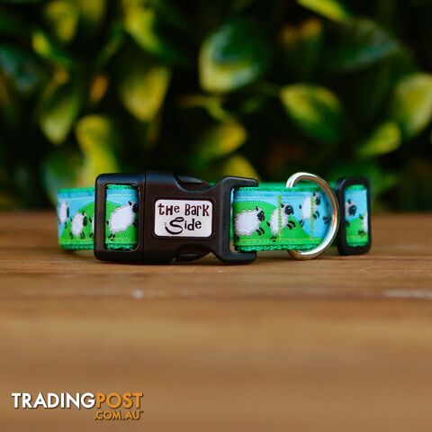 Counting Sheep Dog Collar - Hand Made by The Bark Side - TBSCOUXS - photo 4 of 5