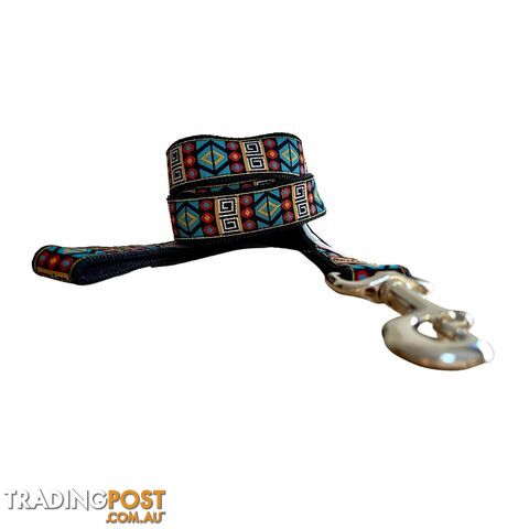 Tribal Dog Lead / Leash - Hand Made by The Bark Side - TBSLDTRIRED251.8