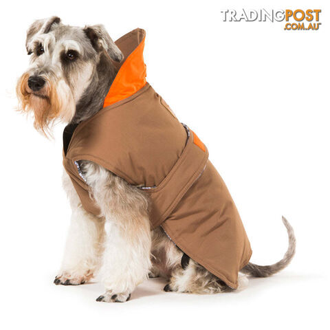 Brown Dog Coat 35cm - V208-CSW-35