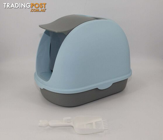 YES4PETS Portable Hooded Cat Toilet Litter Box Tray House with Handle and Scoop...