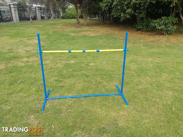 YES4PETS 4 x Portable Dog Puppy Training Practice Jump Bar Poles Agility Post -...