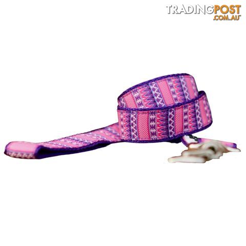 Aztec Dog Lead / Pink / Purple / Dog Leash - Hand Made by The Bark Side -...