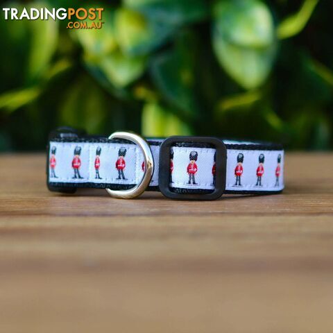 Beefeaters Dog Collar - Hand Made by The Bark Side - TBSBEESMLRED - photo 4 of 9