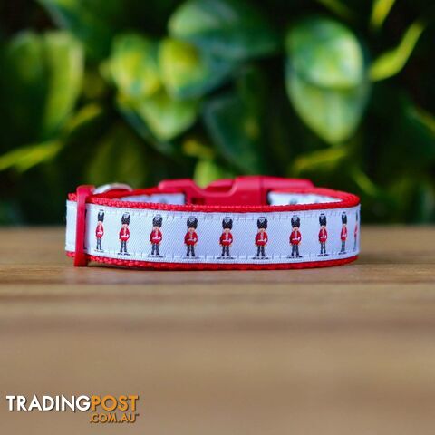Beefeaters Dog Collar - Hand Made by The Bark Side - TBSBEESMLRED - photo 3 of 9