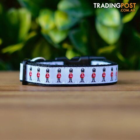 Beefeaters Dog Collar - Hand Made by The Bark Side - TBSBEESMLRED - photo 2 of 9