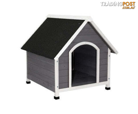 i.Pet Dog Kennel House Wooden Outdoor Indoor Puppy Pet House Weatherproof - PET-GT-DH3L-GW