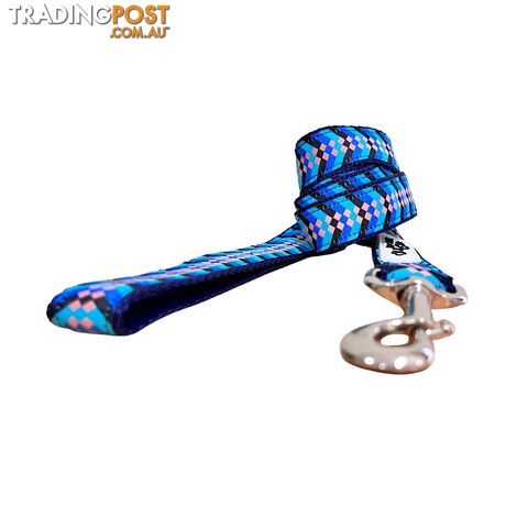 Diamond Chevron - Pink Blue: Dog Lead / Leash - Hand Made by The Bark Side - TBSLDDIABBLU251.8 - photo 4 of 8