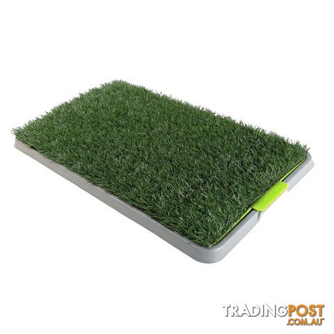 Pet Dog Potty Tray Training Toilet + 1 Grass Mat 69cm x 43cm - V274-PET-HH202