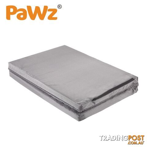 Pet Bed Foldable Dog Puppy Beds Cushion Pad Pads Soft Plush Black PaWz - WB-JC1045-L-BK