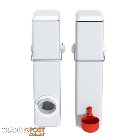 Giantz Chicken Feeder 4L Water Dispenser Automatic Waterer - FIK-FEEDER-PL-4L-WH - photo 4 of 7