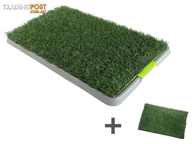 YES4PETS Indoor Dog Puppy Toilet Grass Potty Training Mat Loo Pad With 2 Grass -...