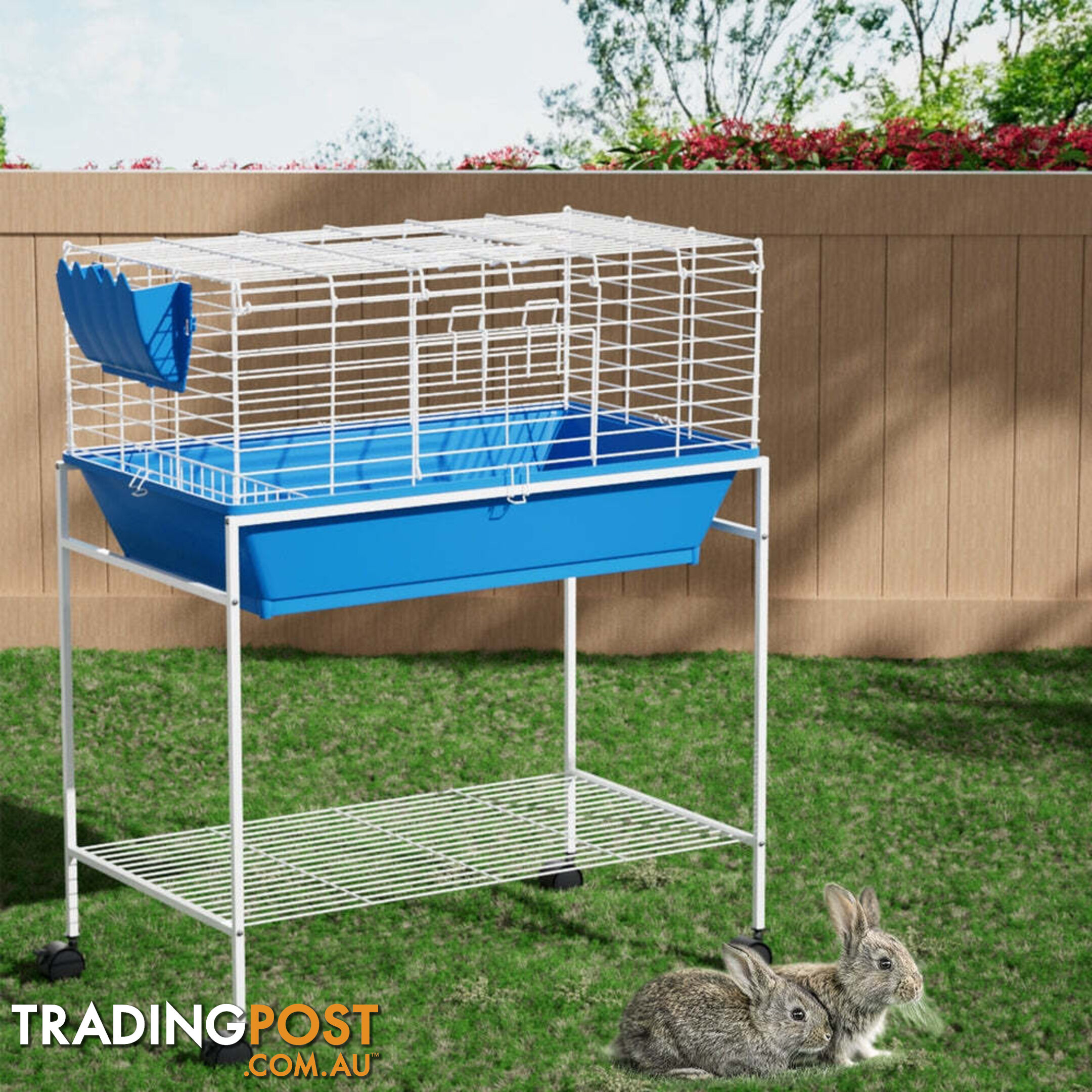 i.Pet Rabbit Cage 88cm Indoor Guinea Pig - PET-RAB-CAGE-H97