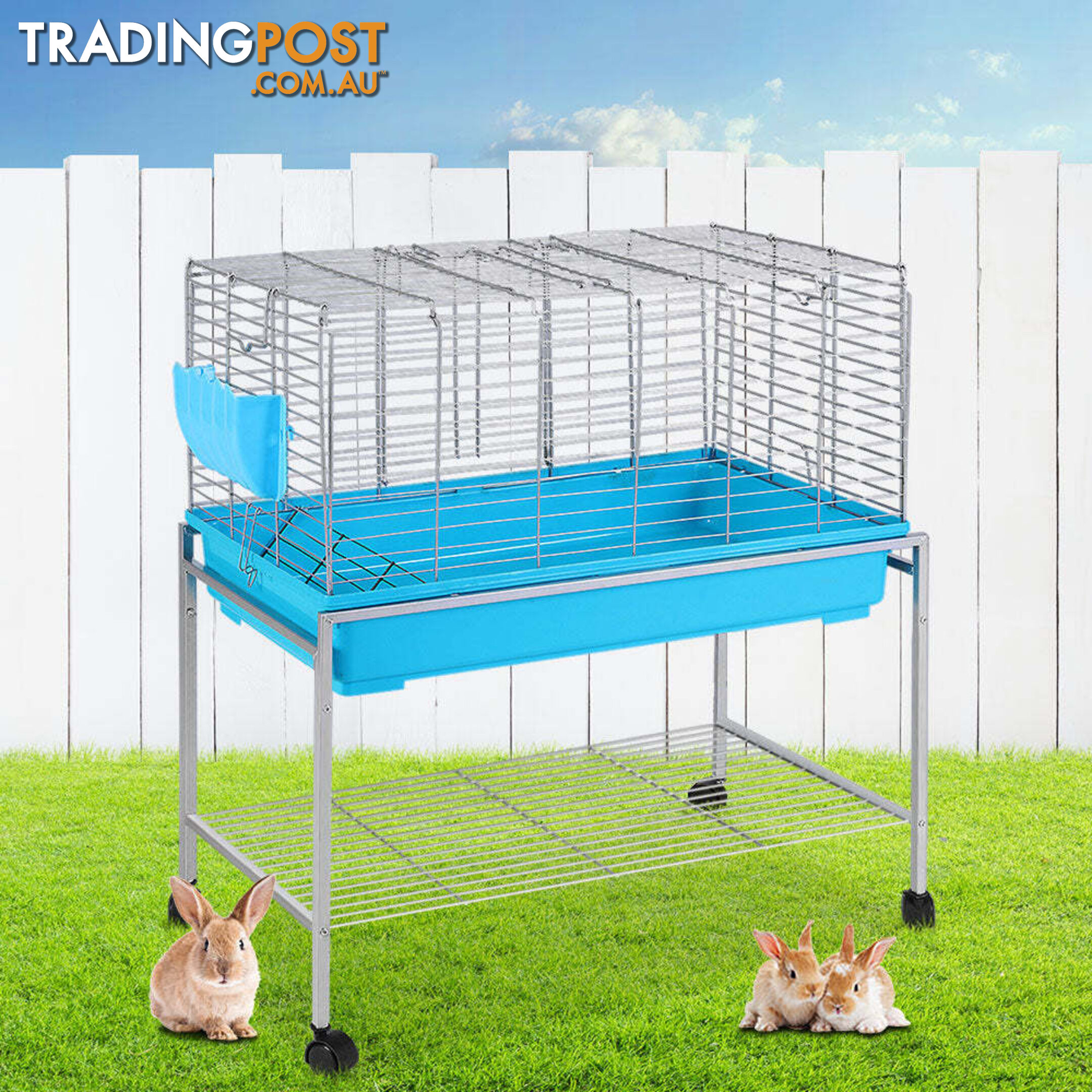 i.Pet Rabbit Cage 88cm Indoor Guinea Pig - PET-RAB-CAGE-H97