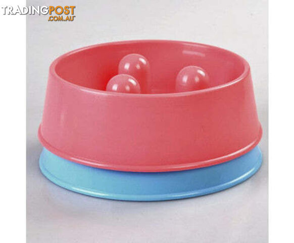 YES4PETS Pet Anti Gulp Feeder - Bowl for Dog, Cat or Puppy - slow food Interactive Dish - V278-1-X-BP140-ANTI-GULP-PINK