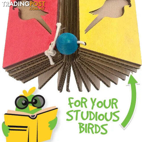 BIRD TOY DESTRUCTIVE - SHREDZ BIRD BOOK - BAINBRIDGE - BB-A8390