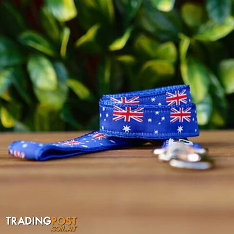 Aussie - Australia Flag Dog Lead - Hand Made by The Bark Side. - TBS-LEA-AUS-20